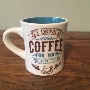 Heavy Weight Cracker Barrel Restaurant Heavy Coffee Mug For Your Protection EUC